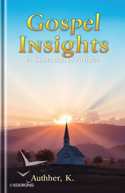 A captivating book cover for a gospel articles collection