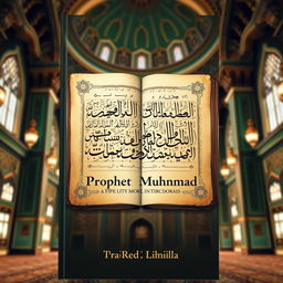 A historical and analytical book cover titled 'Prophet Muhammad: An Exemplar of Leadership and Morality in the Historical Narrative'
