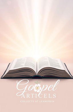 A beautiful and inspiring book cover for a gospel articles collection