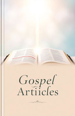 A beautiful and inspiring book cover for a gospel articles collection