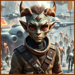 A male Balosar from the Star Wars universe, featuring distinctive antennas on his head