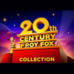 An imaginative reinterpretation of the 20th Century Fox logo, featuring whimsical characters inspired by "Enaldinho & Hi-5 Collection"