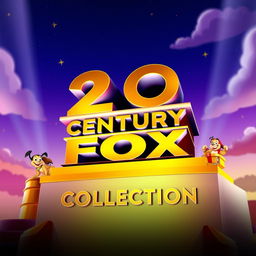 An imaginative reinterpretation of the 20th Century Fox logo, featuring whimsical characters inspired by "Enaldinho & Hi-5 Collection"