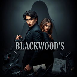 A dark and romantic cover design for 'Blackwood's' by Michelle B