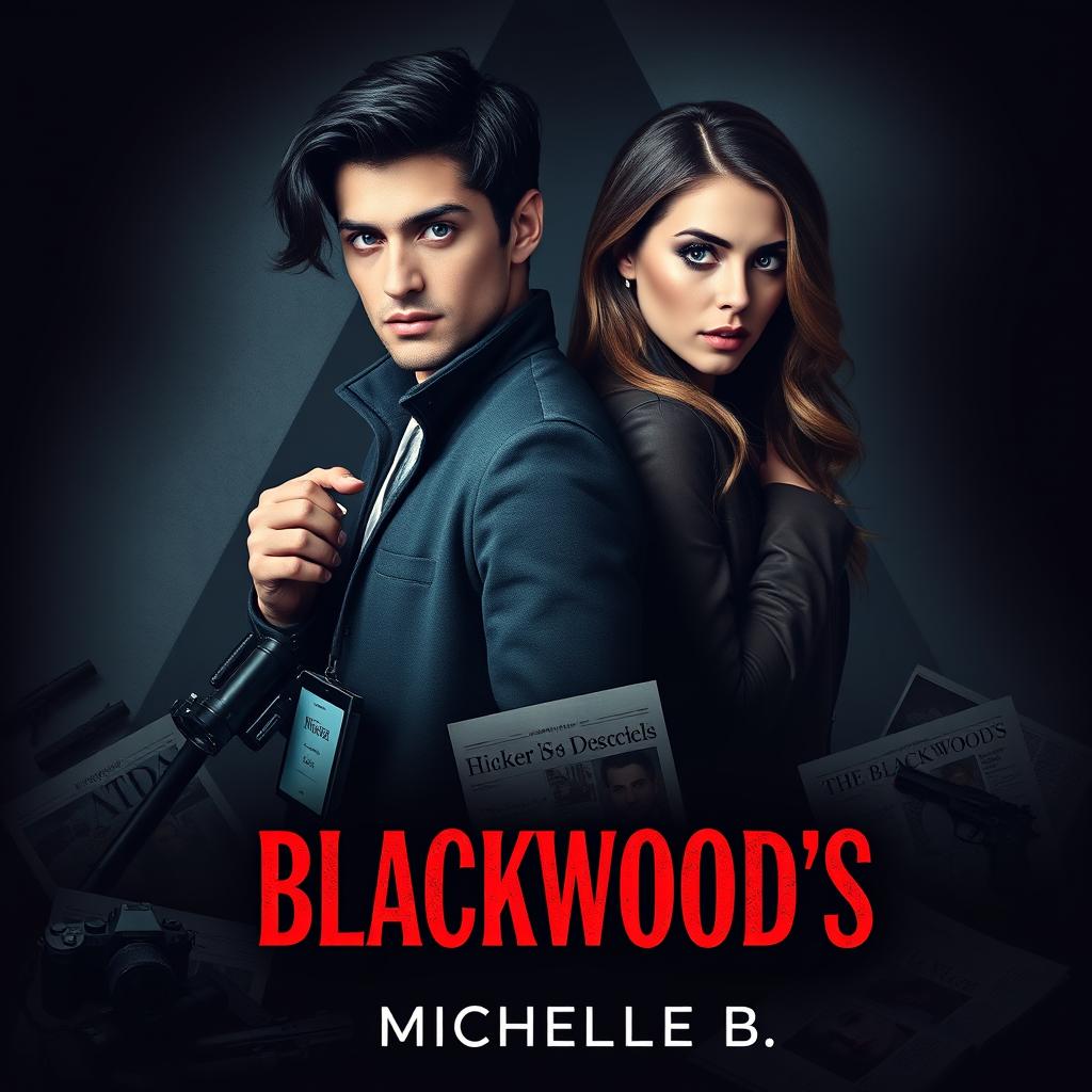 A dark and romantic cover design for 'Blackwood's' by Michelle B