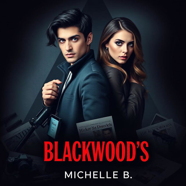 A dark and romantic cover design for 'Blackwood's' by Michelle B