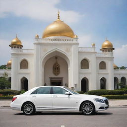 A luxurious car from Brunei Darussalam, exuding elegance and high-quality craftsmanship