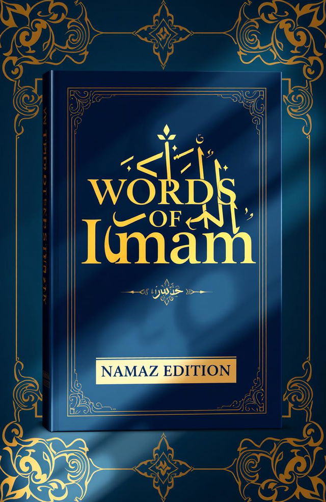 A visually striking book cover design for a book titled 'WORDS OF IMAM'