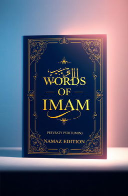 A visually striking book cover design for a book titled 'WORDS OF IMAM'