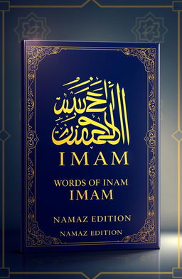 A visually striking book cover design for a book titled 'WORDS OF IMAM'