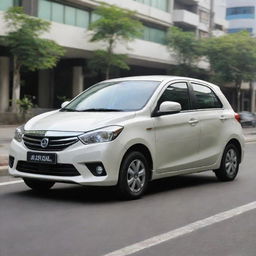 A modern, compact Indonesian car well-equipped with state-of-the-art technology and eco-friendly features