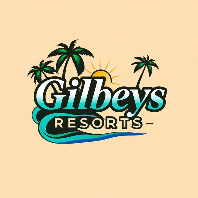 A captivating logo design for 'Gilbeys Resorts', a Philippines holiday resort