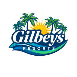 A captivating logo design for 'Gilbeys Resorts', a Philippines holiday resort