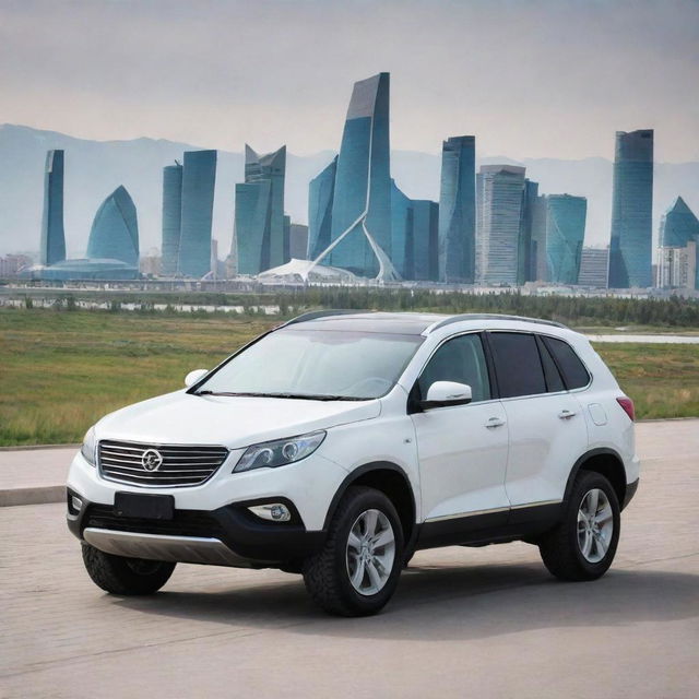 A durable Kazakhstani car, designed for versatile landscapes from steppes to mountains