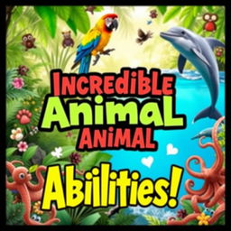 A captivating YouTube thumbnail that showcases incredible animals with unique abilities