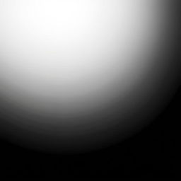 A striking gradient background transitioning seamlessly from pure white at the top to pitch black at the bottom, providing a dramatic contrast and a perfect backdrop for any subject