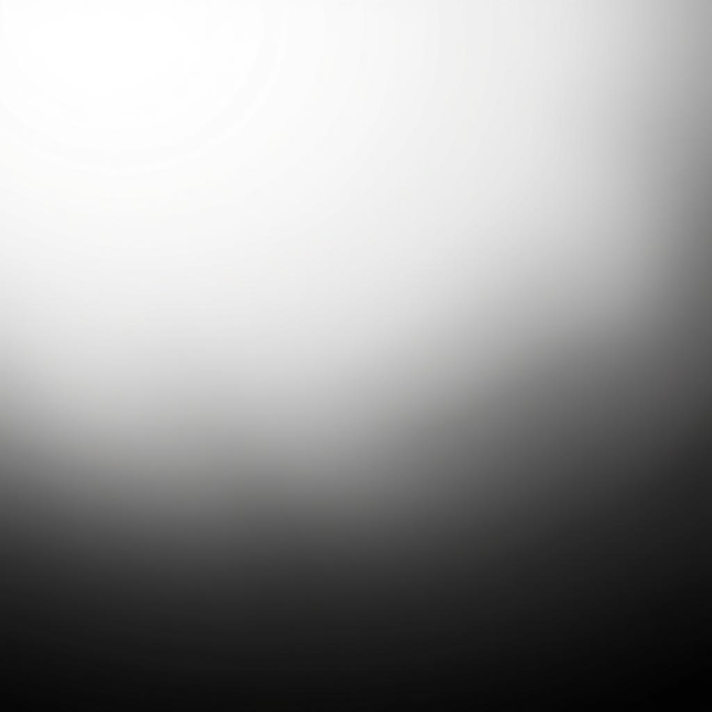 An exquisitely smooth gradient background transitioning gently from bright white at the top to deep pitch black at the bottom, showcasing a flawless blend that creates a serene and captivating atmosphere, ideal for enhancing any subject