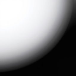 A smooth gradient background transitioning from pure white at the top to pitch black at the bottom, featuring delicate golden traces flowing down, reminiscent of the aurora borealis