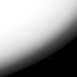A smooth gradient background transitioning from pure white at the top to pitch black at the bottom, featuring delicate golden traces flowing down, reminiscent of the aurora borealis