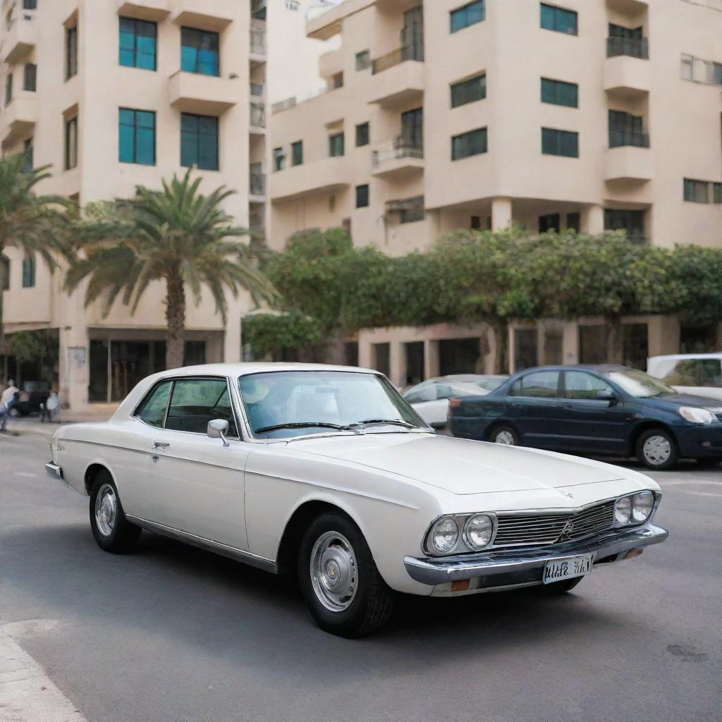 A sleek Lebanese car, reflecting the confluence of Mediterranean design and modern technology