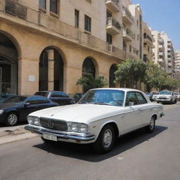 A sleek Lebanese car, reflecting the confluence of Mediterranean design and modern technology