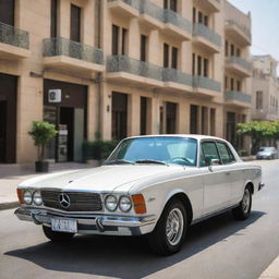 A sleek Lebanese car, reflecting the confluence of Mediterranean design and modern technology