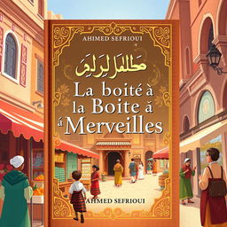 A digital illustration of 'La Boîte à Merveilles' by Ahmed Sefrioui, displayed as a book cover