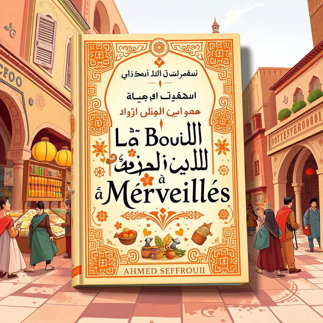 A digital illustration of 'La Boîte à Merveilles' by Ahmed Sefrioui, displayed as a book cover