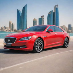 A luxury Bahraini car reflecting the wealth and cutting-edge technology of the country