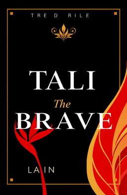 A striking book cover design featuring a bold color palette of black, red, and gold