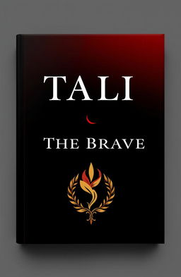 A striking book cover design featuring a bold color palette of black, red, and gold