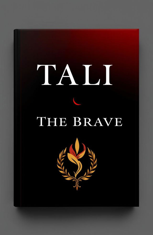 A striking book cover design featuring a bold color palette of black, red, and gold