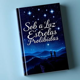 A captivating book cover design for 'Sob a Luz das Estrelas Proibidas'