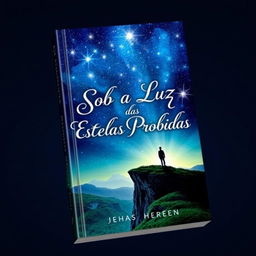 A stunning book cover design for 'Sob a Luz das Estrelas Proibidas'
