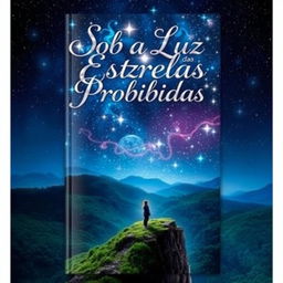 A stunning book cover design for 'Sob a Luz das Estrelas Proibidas'