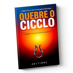 A book cover design for "QUEBRE O CICLO: LIBERDADE TOTAL DOS VÍCIOS DE PORNOGRAFIA E MASTURBAÇÃO"