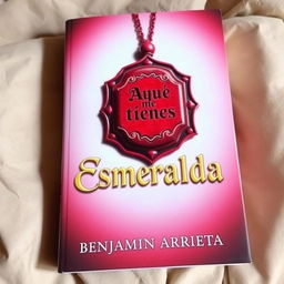 A captivating book cover featuring a striking red amulet placed centrally