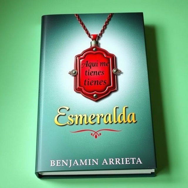 A captivating book cover featuring a striking red amulet placed centrally