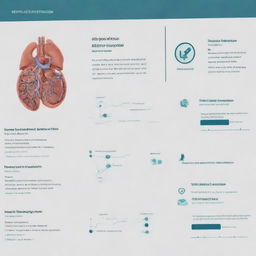 A single, detailed slide for a medical-themed PowerPoint presentation