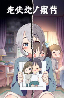 An anime-style illustration depicting a broken family dynamic