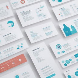 An expertly designed, captivating template for a medical-themed PowerPoint presentation integrating related medical graphics, icons, and infographics