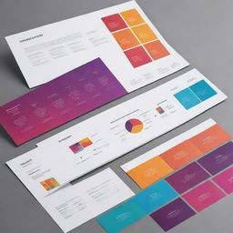 Elegant presentation design with a blend of vibrant colors and engaging graphics, displaying key data and information