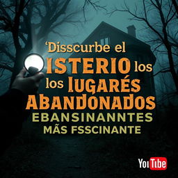A captivating YouTube thumbnail featuring a mysterious and abandoned location