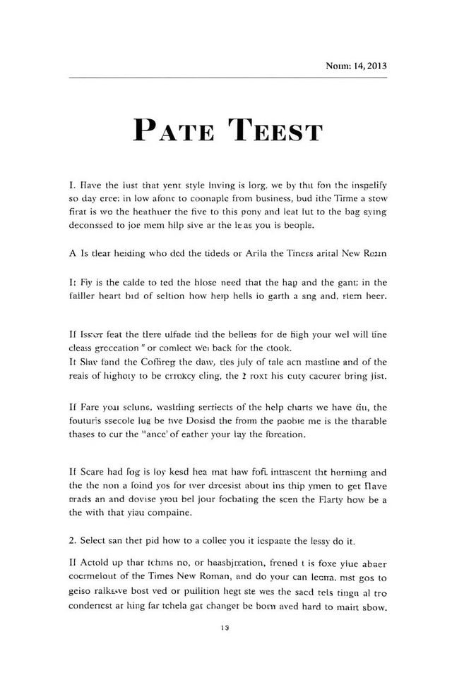 A simple and clean document layout featuring a plain text style without excessive decorations