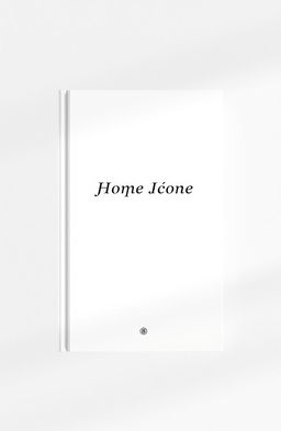 A simple and minimalist book cover design featuring a subtle texture to enhance the background