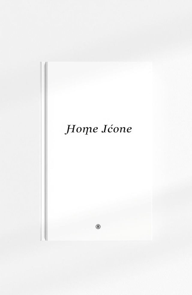 A simple and minimalist book cover design featuring a subtle texture to enhance the background