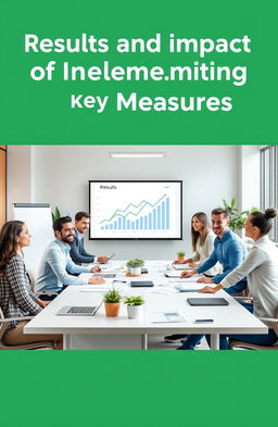 A visual representation of the results and impact of one year of implementing key measures in a corporate setting