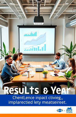 A visual representation of the results and impact of one year of implementing key measures in a corporate setting
