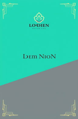 A visually striking book cover design featuring a two-color background split diagonally