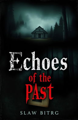 A suspenseful and mysterious book cover for a fanfiction titled "Echoes of the Past"